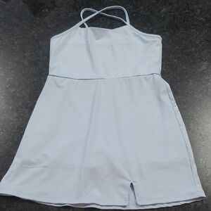 Art Class Light Blue Fabric Tennis Dress Skort Lined With Shorts